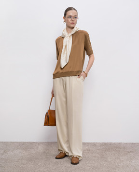 Herno Коричневая футболка с логотипом JG000257D52056