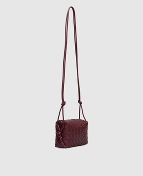 Bottega Veneta Бордова шкіряна сумка Loop 723547V1G11