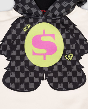 Sprayground Детское белое утепленное худи Slime Takeover Teddybear SPY1378G