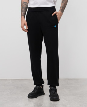 Versace Чорні джогери з нашивкою емблеми 10163001A15105