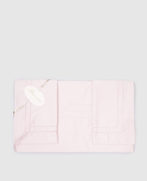 Blumarine Розовый набор постельного белья Petalo с кристаллами Swarovski H0000210032