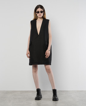 Maison Margiela MM6 Чорна сукня прямого крою S52DD0042M35151