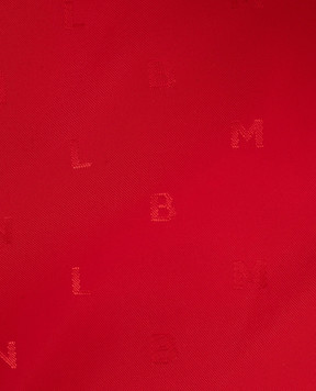 Balmain Дитячий червоний бомбер з візерунком монограми логотипа BU2Q27N0235410