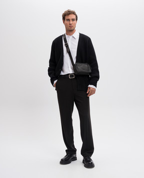 Ann Demeulemeester Белая рубашка Benard в полоску 2402MSH07FA518