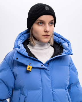 Parajumpers Чорна шапка з вовни з патчем логотипа 24WPAHAHA12