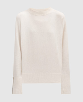 Peserico Білий светр з вовни, шовку і кашеміру з ланцюжком моніль S99729F12KC9018