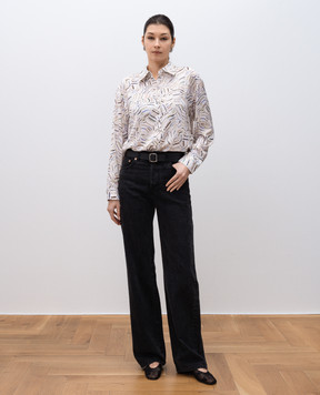 PROENZA SCHOULER Біла блуза Eve в принт Рarachute Flou WL2514559BY315TER