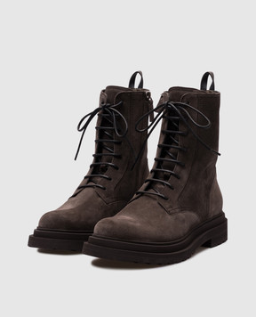Brunello Cucinelli Сірі замшеві черевики MZSFG3036P