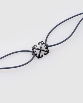 Off-White Синій браслет Arrow OMOA10AC99MET001