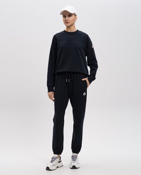 Moncler Сині джогери з нашивкою логотипа K10938H0000989A1K
