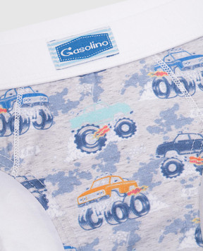 RiminiVeste Дитячі труси-сліпи Gasolino з принтом U3713