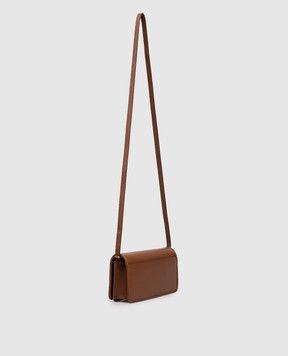 Bally Коричнева шкіряна сумка-гаманець з логотипом WLT00SVT769