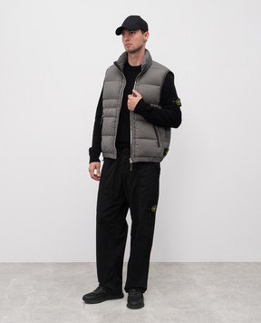 Stone Island Черный свитер с шерстью с логотипом K2S155100072S00A3