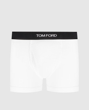 Tom Ford Белые трусы-боксеры с логотипом T4LC31040
