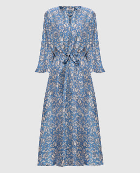 Max Mara Блакитна сукня VANESSA із шовку VANESSA