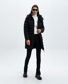 Mackage Черная пуховая куртка Farren с кожаными вставками с логотипом FARREN