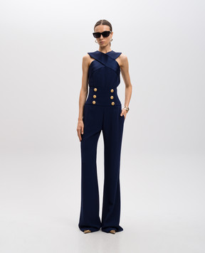 Balmain Синій топ DF0AA360MF01
