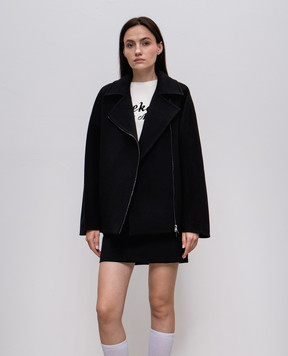 Max Mara Чорне пальто ROTONDO з вовни ROTONDO
