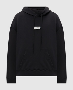 Maison Margiela MM6 Черные худи с патчем логотипа SH0GU0018M25012