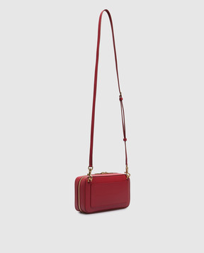 Dolce&Gabbana Червона шкіряна сумка крос-боді DG LOGO BB7289AW576