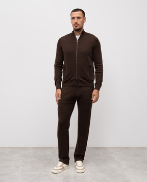 Stefano Ricci Коричневий спортивний костюм з кашеміру W505023R31W25302P3D