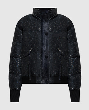 Be Florence Чорна пухова куртка з паєтками BE2516BLACK