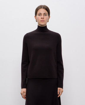 Allude Коричневий гольф з вовни прямого крою 25564041