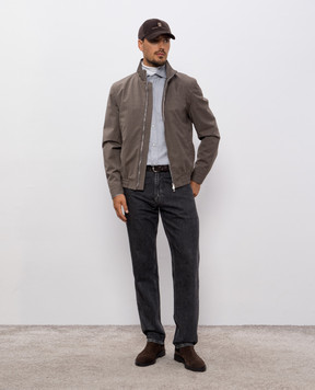Brunello Cucinelli Сіра сорочка MY6374008