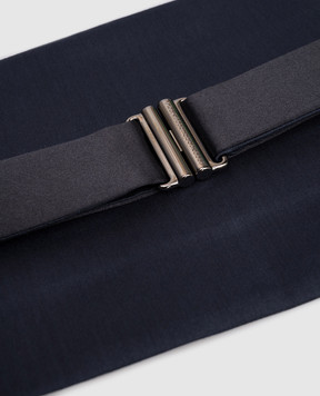 Brunello Cucinelli Синий камербанд с шелком MR813S007