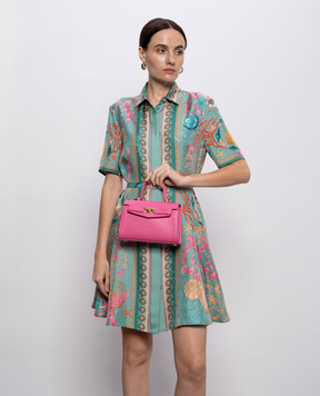 Versace Розовая кожаная сумка Medusa 10138241A10795