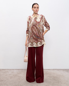 Etro Бордові джинси кльош Pegaso WRNB0004AV689