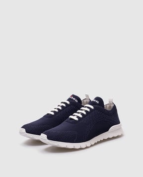 Kiton Сині кросівки з вишивкою логотипа USSFITSN00809