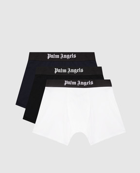 Palm Angels Набор трусов-боксеров с логотипом. PMUH004S25FAB001