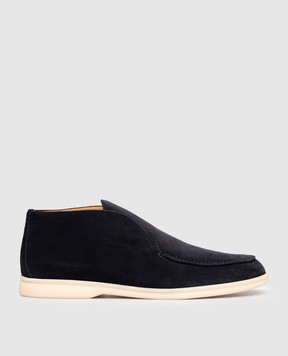 Loro Piana Синие замшевые дезерты Open Walk FAB4368