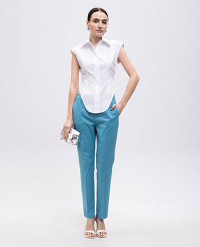 Max Mara Голубые штаны DAVID DAVID