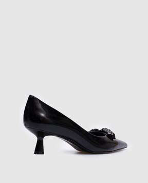 Stuart Weitzman Черные кожаные туфли STUART ROSIE 50 SK165