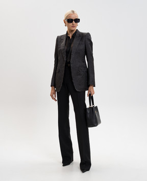 Tom Ford Чорний жакет із шовку в горох GI3054FAX1655