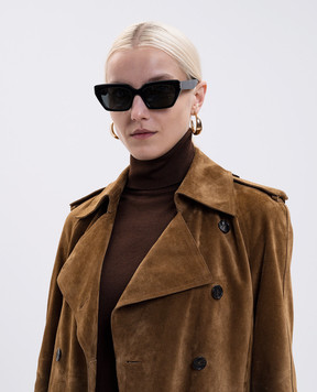 Saint Laurent Чорні сонцезахисні окуляри 826 з логотипом 843052Y9956