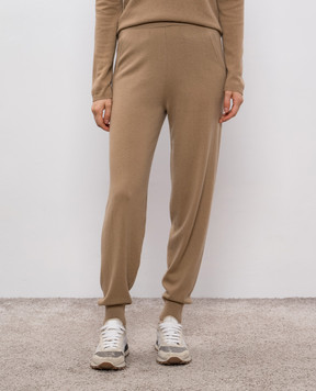Allude Бежеві спортивні штани з кашеміру 25511117