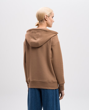 Max Mara Коричневая спортивная куртка PECOS с вышивкой логотипа PECOS