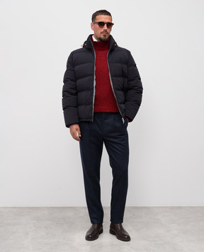Brunello Cucinelli Сині штани з вовни M038PE1450