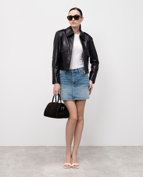 Tom Ford Синя джинсова спідниця з логотипом GCD087DEX231