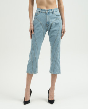 Thierry Mugler Голубые джинсовые капри 24S6PA0426247