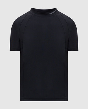 Alexander Wang Черная футболка со светоотражающим принтом логотипа 4CC1251533