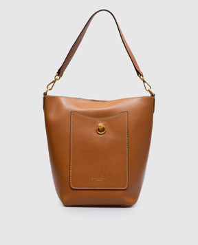 Gianni Chiarini Коричневая кожаная сумка бекет-бег Rubina BS11616PRCK