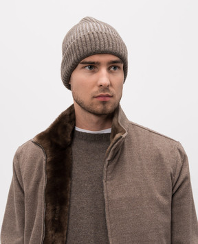 Doriani Cashmere Коричневая шапка из кашемира 142B10