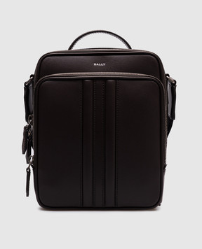 Bally Коричневая кожаная сумка Mythos с логотипом MAC03ZEC001