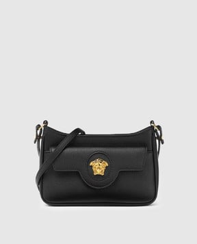 Versace Черная кожаная сумка La Medusa 1017739DVIT2T