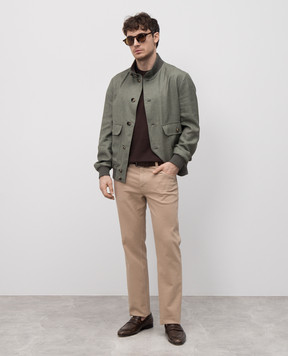 Canali Футболка бежевая MK00145C0719