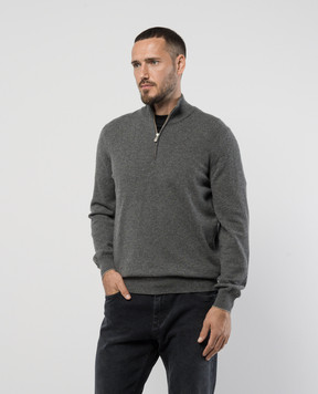 Brunello Cucinelli Серый джемпр из кашемира M2200124